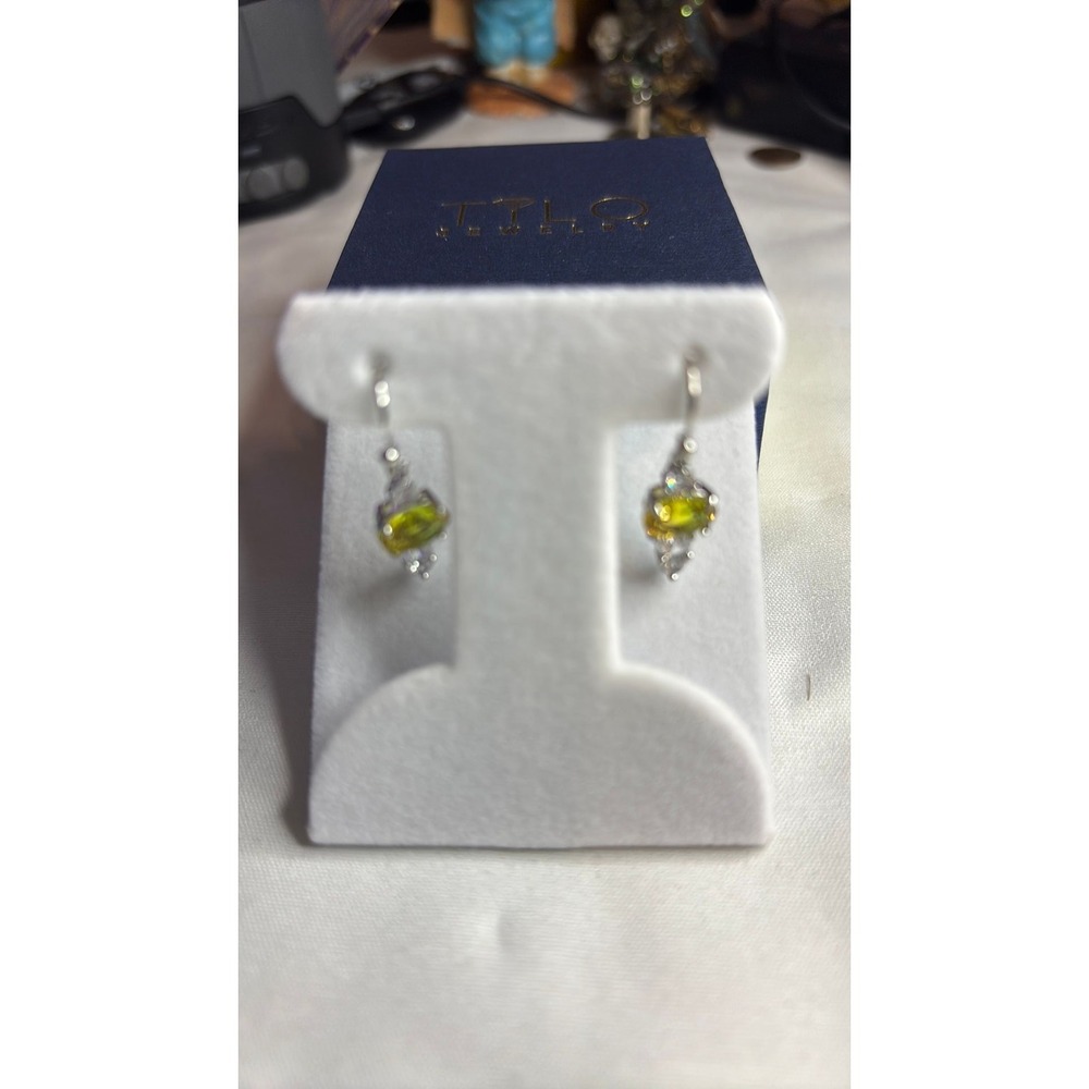 NWT-Set Of Light Green & Silver Earrings